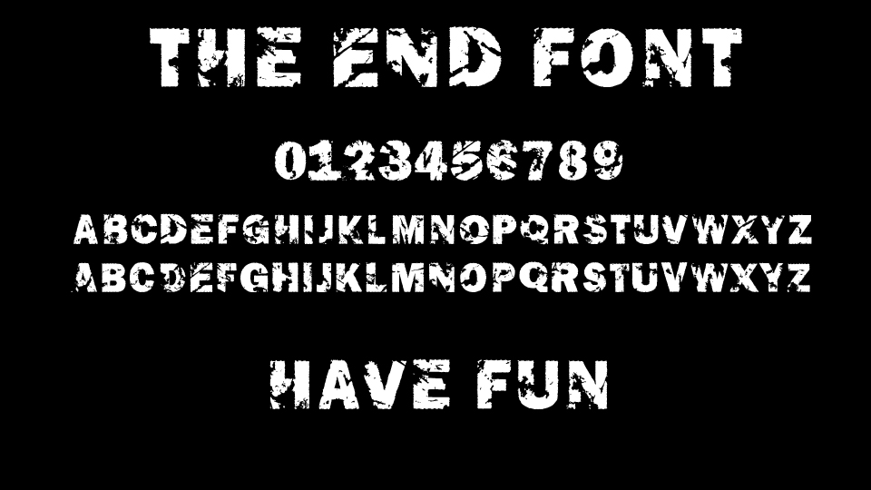 The End Font